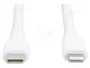 DIGITUS Cable USB-C a Lightning de Silicona de 1 m, Blanco, MFi