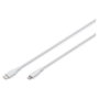 DIGITUS Cable USB-C a Lightning de Silicona de 1 m, Blanco, MFi