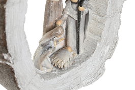 DKD Home Decor Nacimiento Dorado Gris Claro Resina 6 x 22 x 19.5 cm