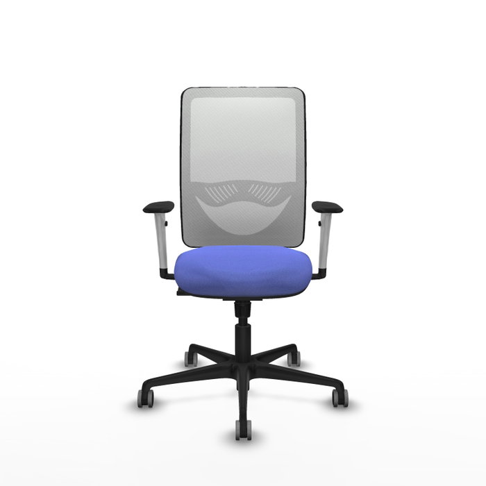 PIQUERAS Y CRESPO Silla de oficina Zulema con mecanismo Sincro, Azul claro y Blanco PIQUERAS Y CRESPO Silla de oficina Zulema con mecanismo Sincro, Azul claro y Blanco