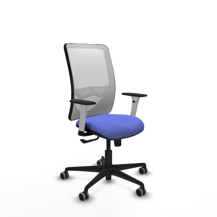 PIQUERAS Y CRESPO Silla de oficina Zulema con mecanismo Sincro, Azul claro y Blanco PIQUERAS Y CRESPO Silla de oficina Zulema con mecanismo Sincro, Azul claro y Blanco