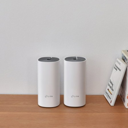 TP-Link Deco E4 Sistema WiFi Mesh AC1200 Dual-Band (2.4GHz y 5GHz) Pack de 2 | Elimina Zonas sin Cobertura hasta 260m² con Roaming Perfecto (DECO E4(2-PACK) V3)
