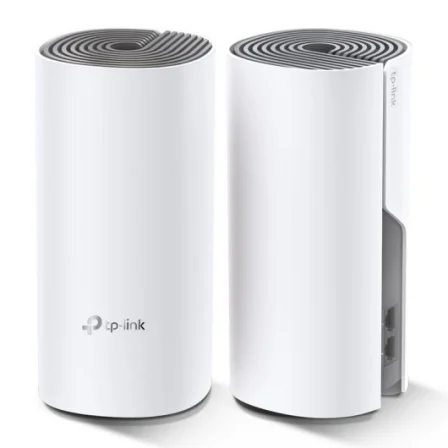 TP-Link Deco E4 Sistema WiFi Mesh AC1200 Dual-Band (2.4GHz y 5GHz) Pack de 2 | Elimina Zonas sin Cobertura hasta 260m² con Roaming Perfecto (DECO E4(2-PACK) V3)