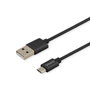 Savio cl-129 usb - usb type c cable 2.1a, braid, 2m