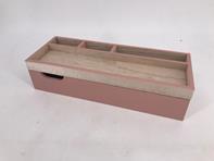 DKD Home Decor Organizador de Paulownia 29x11x7 Rosa