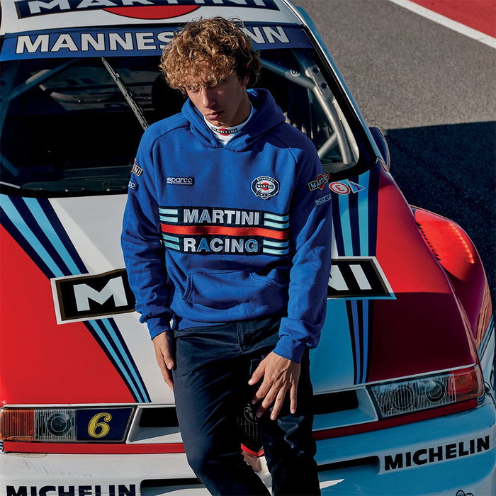 Sparco Sudadera Martini Azul Talla S