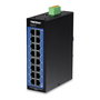 TRENDnet TI-G160i Switch Industrial Gigabit L2 Gestionado de 16 Puertos con Montaje en Carril DIN, Full Duplex, VLAN, QoS, IP30