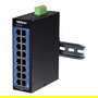 TRENDnet TI-G160i Switch Industrial Gigabit L2 Gestionado de 16 Puertos con Montaje en Carril DIN, Full Duplex, VLAN, QoS, IP30