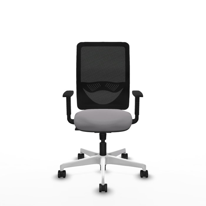 PIQUERAS Y CRESPO Silla de oficina Zulema con mecanismo Sincro, Gris y Negro