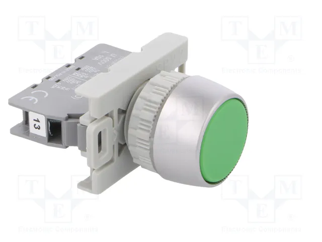 SPAMEL Interruptor de presión verde 22mm NA SPAMEL Interruptor de presión verde 22mm NA