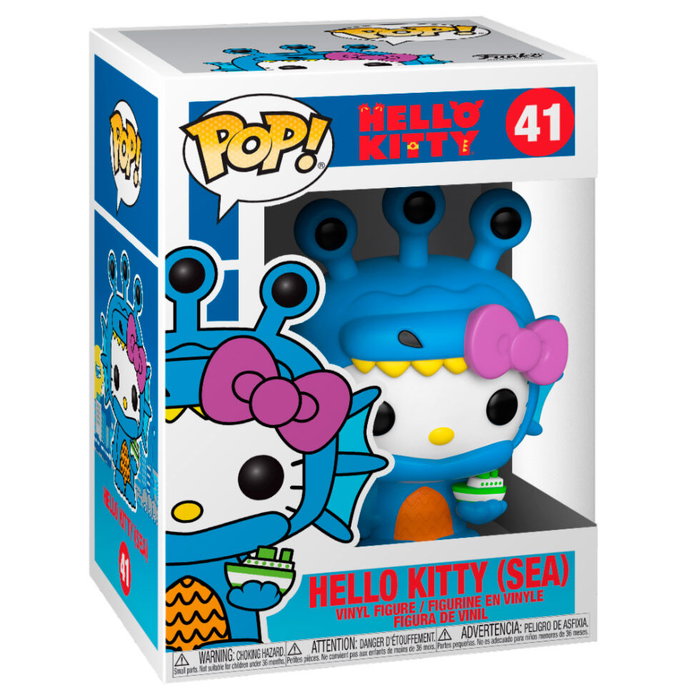 Funko Figura POP Sanrio Hello Kitty Kaiju Sea Kaiju Vinilo 9cm