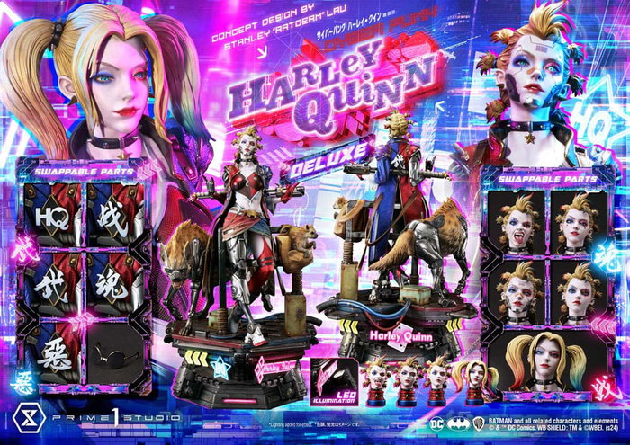 Prime 1 Studio Harley Quinn Cyberpunk Deluxe Bonus Version Estatua Ultimate Premium Masterline Prime 1 Studio Harley Quinn Cyberpunk Deluxe Bonus Version Estatua Ultimate Premium Masterline