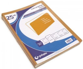 GRAFOPLAS Subcarpetas A4 Kraft Bicolor 240g Paquete de 25