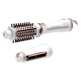 Rowenta CF 9720 Brush Activ Ultimate Care - Cepillo de Aire Caliente, 80 °C, 3 Temperaturas, 3 Velocidades, Tecnología Iónica, Color Cobre y Blanco