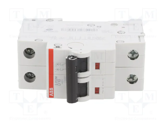 ABB S200M-D10 Interruptor magnetotérmico 2 polos 10A Caract D ABB S200M-D10 Interruptor magnetotérmico 2 polos 10A Caract D