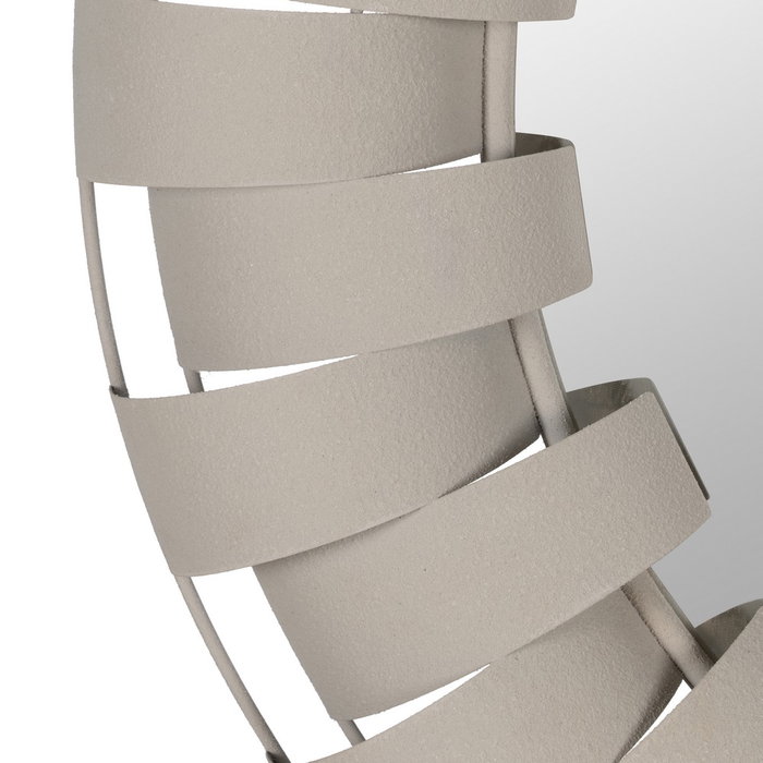 Espejo Blanco Metal Decoración 87 X 7,50 X 87 cm