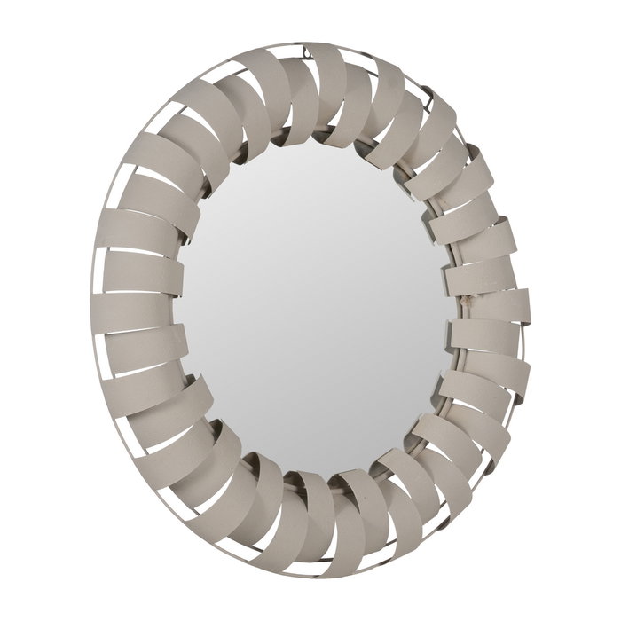 Espejo Blanco Metal Decoración 87 X 7,50 X 87 cm