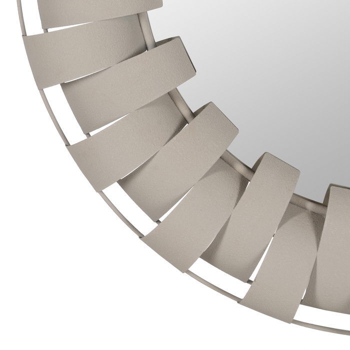 Espejo Blanco Metal Decoración 87 X 7,50 X 87 cm