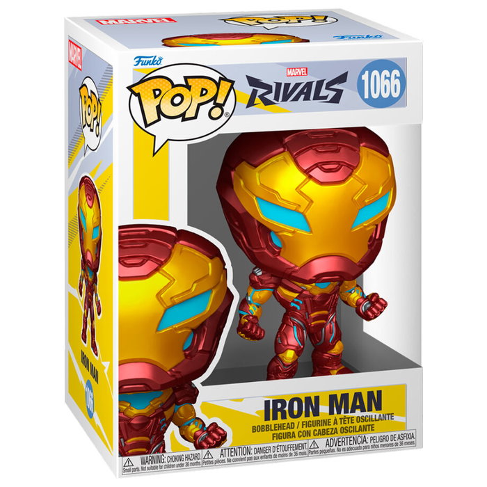 Funko Figura POP Marvel Rivals Iron Man Figura Vinilo 9cm Caja Regalo