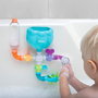 Nûby CRAZY TUBES Juguete de Baño para Bebés y Niños Pequeños +18 Meses, Set de 10 Piezas Interactivas con Ventosas