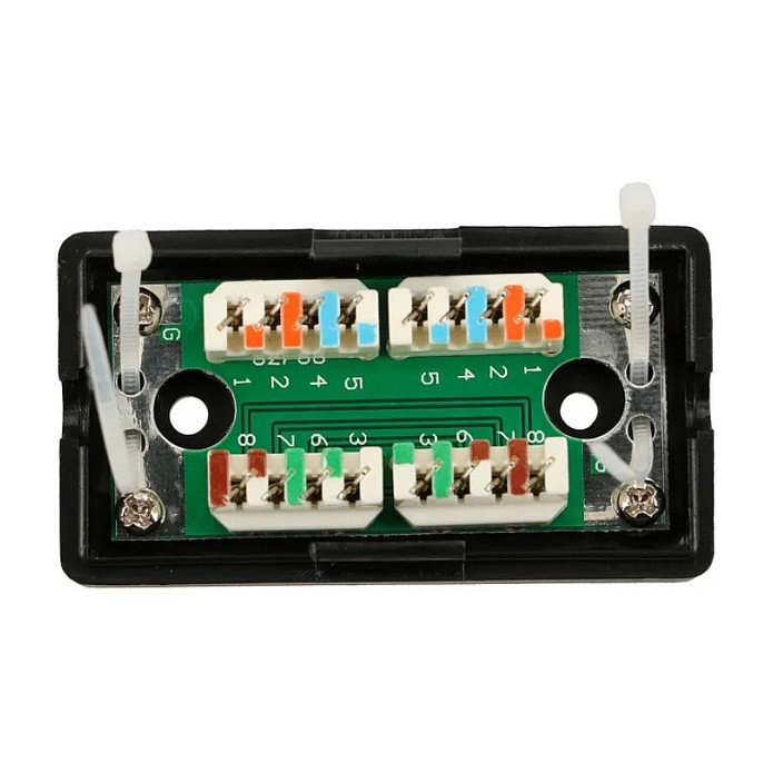 Extralink Caja de conexión CAT5E UTP EX.9588, negro