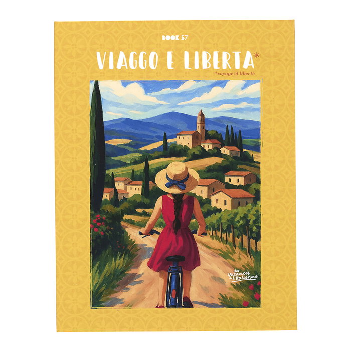 Home Deco Factory Libro-Caja Dolce Vita Viaggo e liberta, Dolce far niente, Solo amore e sole, La vita e bella Caja de almacenamiento decorativo 17x3,8x22 cm