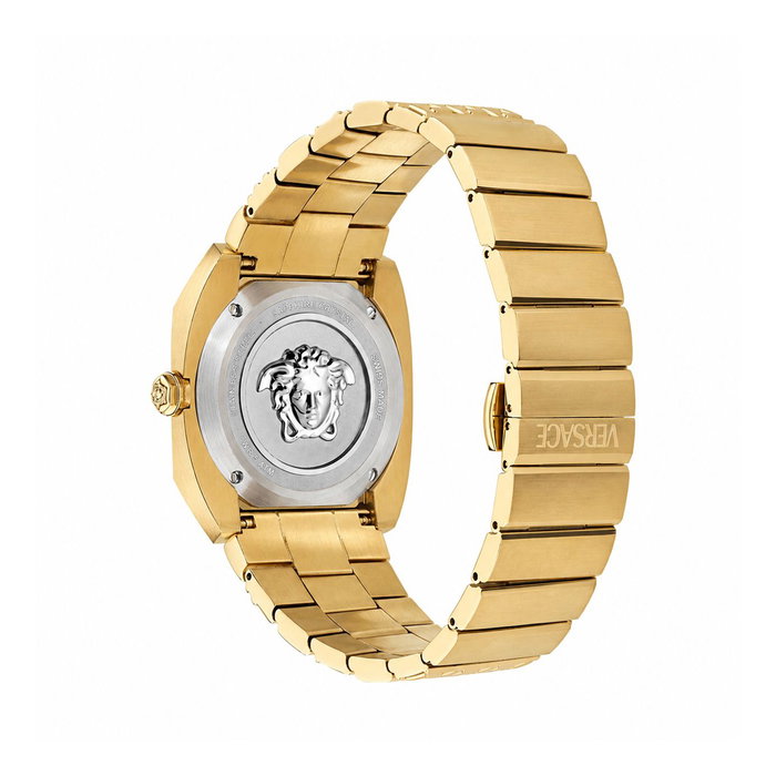 Versace VE8F00424 con esfera negra y detalles dorados