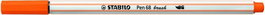 STABILO Pen 68 Brush Bermellón Pálido Set de 10