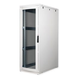 ROLINE 26.21.0153 Bastidor Servidor Rack 36U 19 Pulgadas, Gris, 600x1000 mm (BxT), 1000 kg, Puertas de Plexiglas Extraíbles, Patas Ajustables