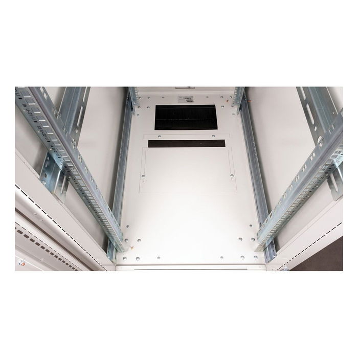 ROLINE 26.21.0153 Bastidor Servidor Rack 36U 19 Pulgadas, Gris, 600x1000 mm (BxT), 1000 kg, Puertas de Plexiglas Extraíbles, Patas Ajustables