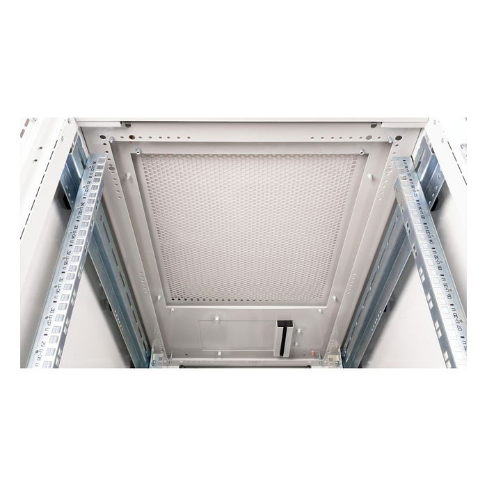 ROLINE 26.21.0153 Bastidor Servidor Rack 36U 19 Pulgadas, Gris, 600x1000 mm (BxT), 1000 kg, Puertas de Plexiglas Extraíbles, Patas Ajustables