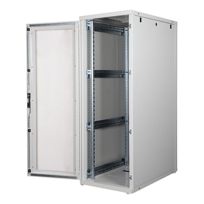 ROLINE 26.21.0153 Bastidor Servidor Rack 36U 19 Pulgadas, Gris, 600x1000 mm (BxT), 1000 kg, Puertas de Plexiglas Extraíbles, Patas Ajustables