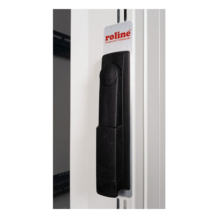 ROLINE 26.21.0153 Bastidor Servidor Rack 36U 19 Pulgadas, Gris, 600x1000 mm (BxT), 1000 kg, Puertas de Plexiglas Extraíbles, Patas Ajustables