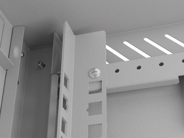 Lanberg Armario Rack de Pared 10 pulgadas 4U Gris