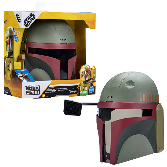 Hasbro Máscara Electrónica Star Wars Boba Fett - Réplica del casco del cazarrecompensas, juguete para niños y coleccionistas