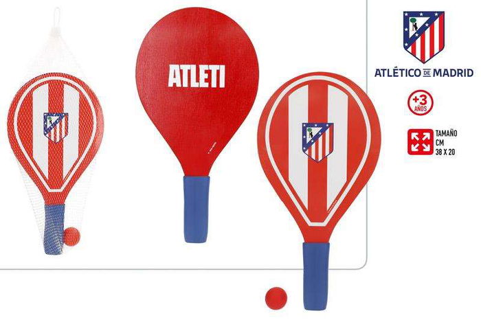 Atletico de Madrid Palas de Playa Madera 38x20x0.7cm Atletico de Madrid Palas de Playa Madera 38x20x0.7cm