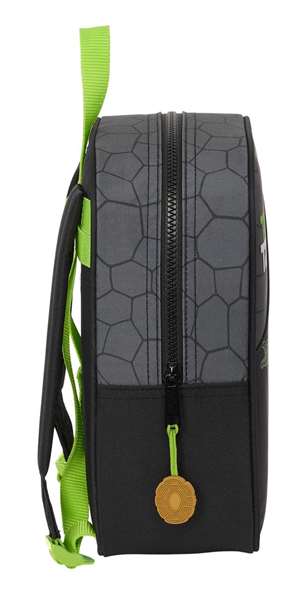 Mochila Escolar Teenage Mutant Ninja Turtles Negro Gris 22 x 27 x 10 cm