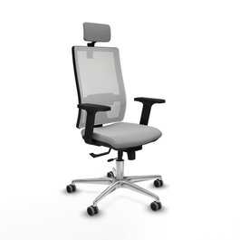 PIQUERAS Y CRESPO Silla de oficina Horna Gris claro y Blanco