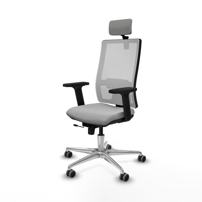 PIQUERAS Y CRESPO Silla de oficina Horna Gris claro y Blanco