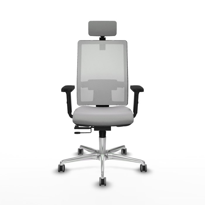 PIQUERAS Y CRESPO Silla de oficina Horna Gris claro y Blanco