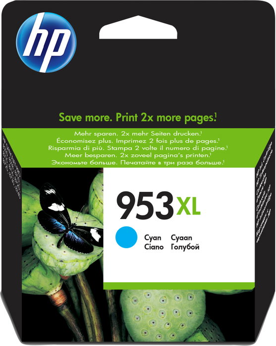 HP 953XL Cartucho de Tinta Original Cian de Alto Rendimiento