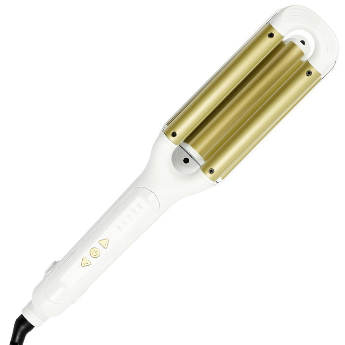 Cosmetic Club Plancha de Pelo Ondas de Cerámica y Turmalina con 4 Temperaturas hasta 120 Grados Cosmetic Club Plancha de Pelo Ondas de Cerámica y Turmalina con 4 Temperaturas hasta 120 Grados