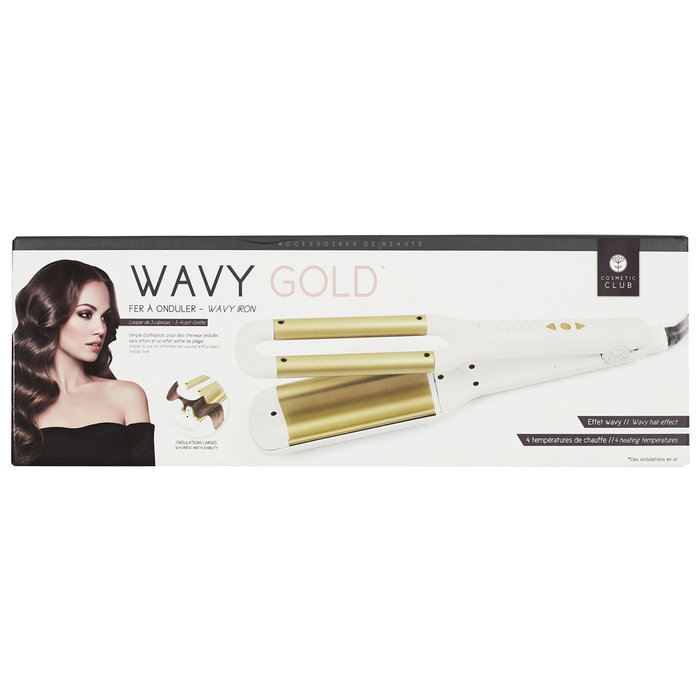 Cosmetic Club Plancha de Pelo Ondas de Cerámica y Turmalina con 4 Temperaturas hasta 120 Grados Cosmetic Club Plancha de Pelo Ondas de Cerámica y Turmalina con 4 Temperaturas hasta 120 Grados