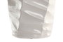 DKD Home Decor Macetero de Fibra de Vidrio Geométrico Blanco 40x40x92 cm