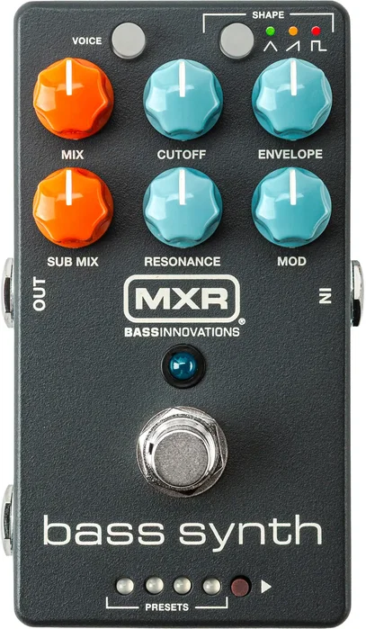 MXR Fx Bass Synth Pedal para Bajo Analógico Vintage con Sub-Octava y Modulación