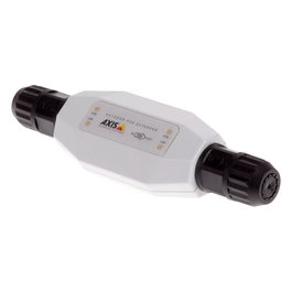 Axis PoE Extender T8129-E Outdoor, Extensor de Red PoE Exterior 100 m, Negro y Blanco, 01148-001