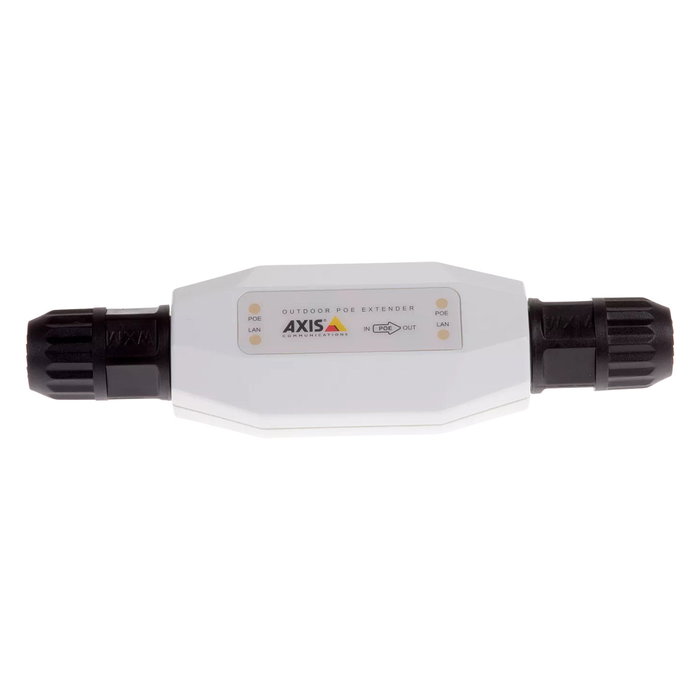 Axis PoE Extender T8129-E Outdoor, Extensor de Red PoE Exterior 100 m, Negro y Blanco, 01148-001