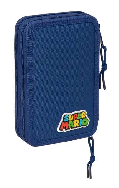 Safta Plumier Super Mario Mamma Mia Doble Cremallera 29 Piezas