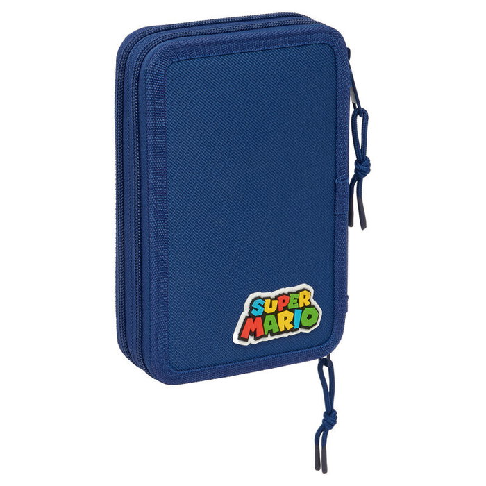SAFTA Plumier Mamma Mia Super Mario Bros Doble 29 Piezas Lápiz Bolígrafo Rotuladores Madera Goma Sacapuntas 12,5x4x19,5cm SAFTA Plumier Mamma Mia Super Mario Bros Doble 29 Piezas Lápiz Bolígrafo Rotuladores Madera Goma Sacapuntas 12,5x4x19,5cm