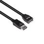 Club 3D CAC-1022 Cable Extensión/Adaptador DisplayPort 1.4 HBR3, Macho a Hembra, 2m, 8K 60Hz, 4K 144Hz, 32.4Gbps, 28AWG, Negro